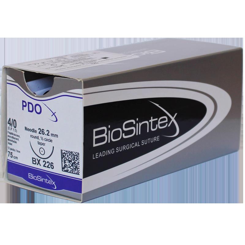 PDOx,Полідіоксанон,моноф.USP 5/0(M1),75см, кол. голка від15мм,1/2 кола